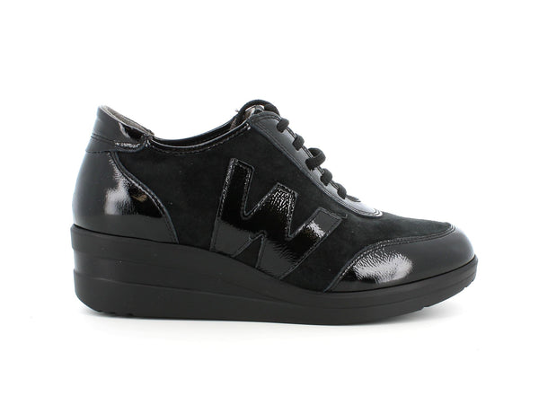 Melluso Donna Scarpe basse Camoscio Vernice R25843BK-182771 Nero